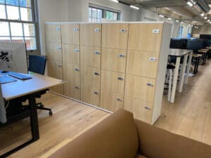 4 tier office lockers