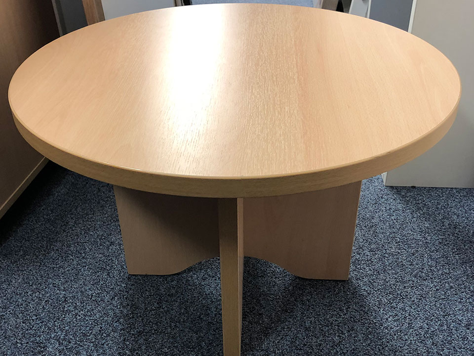 Used desking low reception tables