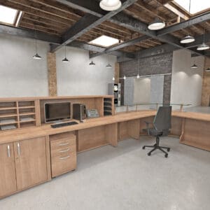 office reception furniture open plan layout