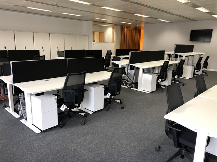 electric height adjustable desks for call centre