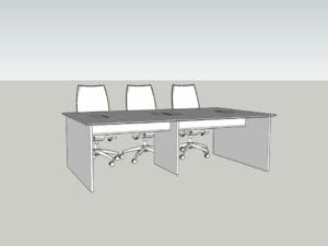 office furniture 3D visuals