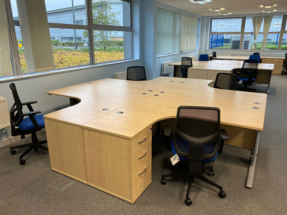 new desks installed in Harlow
